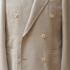 Refinement Made By Ring Jacket Rmj - 04 Double Breasted Jacket Hopsack Ivory By Vbc - Refinement