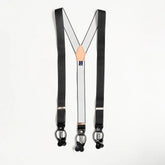 Refinement Suspenders Black Front View