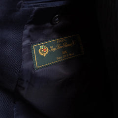 Close-up of the Loro Piana mill label inside the jacket.