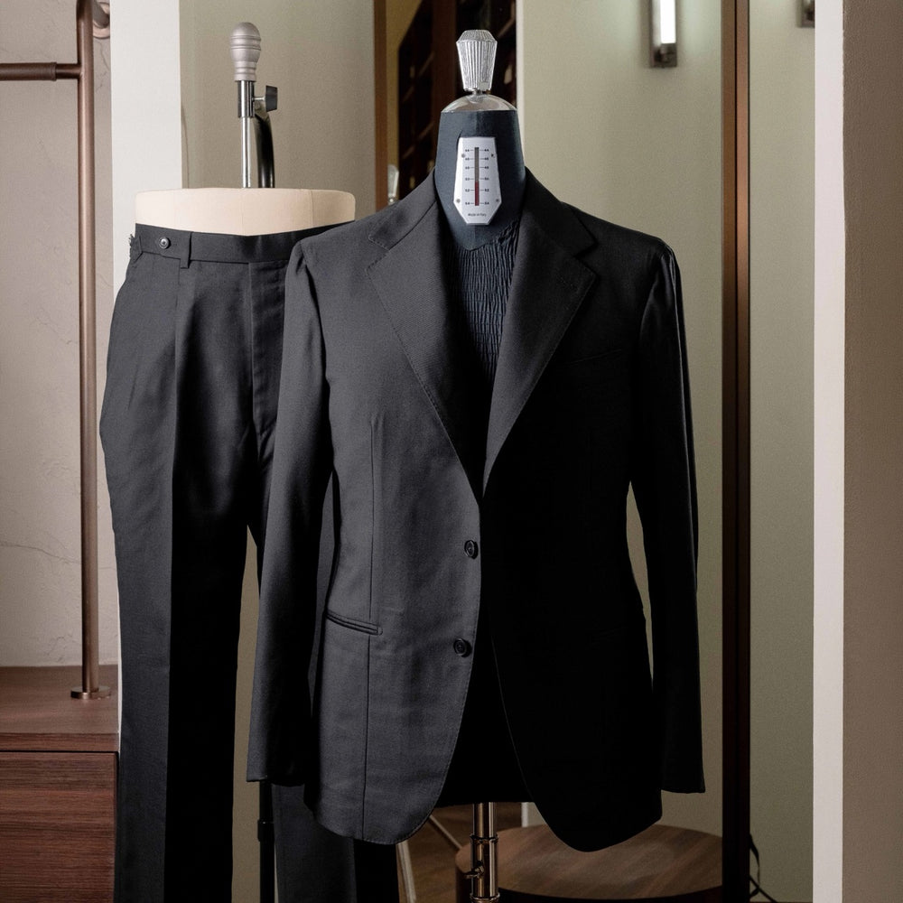 Refinement Tailoring Rfmt-01 Suit Zelander Black By Loro Piana Full Suit View