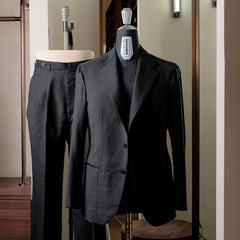 Refinement Tailoring Rfmt-01 Suit Zelander Black By Loro Piana Full Suit View