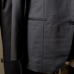 Refinement Tailoring Rfmt-01 Suit Zelander Black By Loro Piana Jacket Pocket Detail