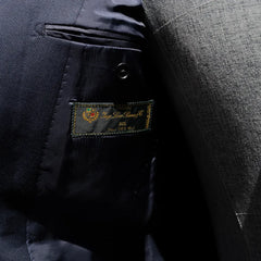 Close-up of the Loro Piana fabric label inside the blazer.