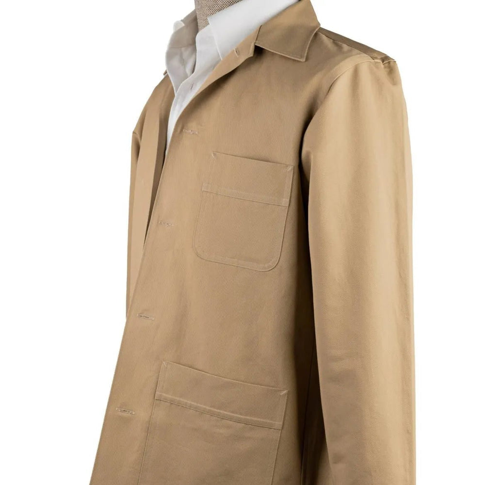 Ring Jacket Shirt Blouson Beige - Refinement