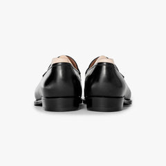 Leather sole of Saint Crispin’s 539 penny loafer, bottom view.