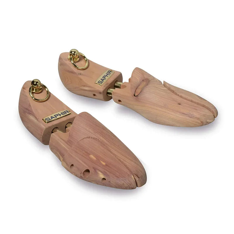 Saphir Cedar Shoe Trees front view for maintaining the shape of leather shoes