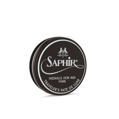 Saphir Traveler's Pate De Luxe 75ml in packaging for portable leather care