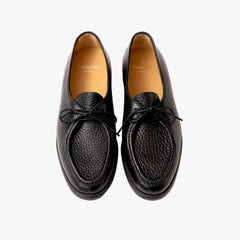Timothee Paris Loafer Beaune Grained Rubber Black Top View