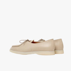 Timothee Paris Loafer Beaune Grained Rubber Light Taupe Grained Leather Detail