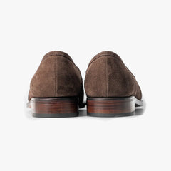 Close-up of the leather sole and heel showing clean edge finishing and solid construction.