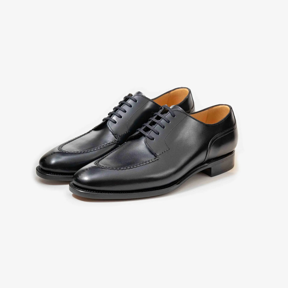 TLB Mallorca Artista 135 Velazquez Blucher Black Box Calf – handcrafted black leather derby shoes made in Spain