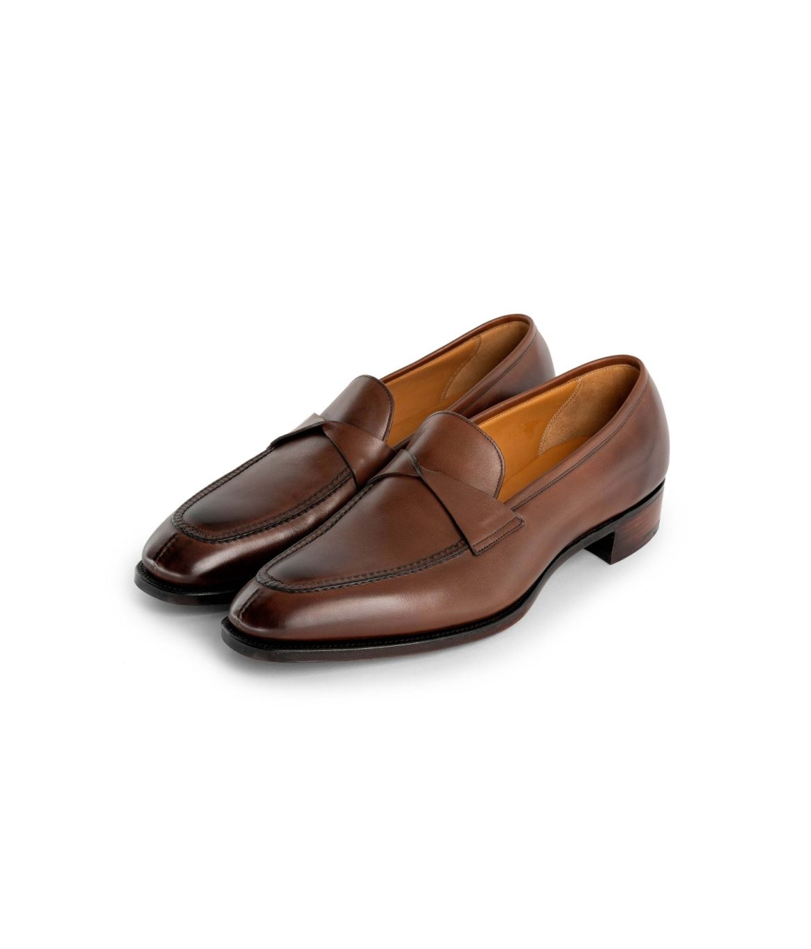 Gaziano & Girling - Capri Light Brown Suede Penny Loafer