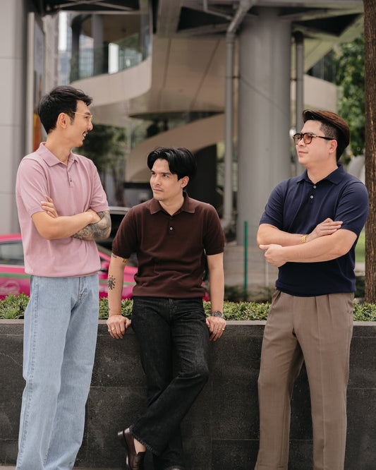 Mooncastle เสื้อโปโลไหมพรมถัก ที่ใส่ยังไงก็รอดในอากาศแบบซัมเมอร์