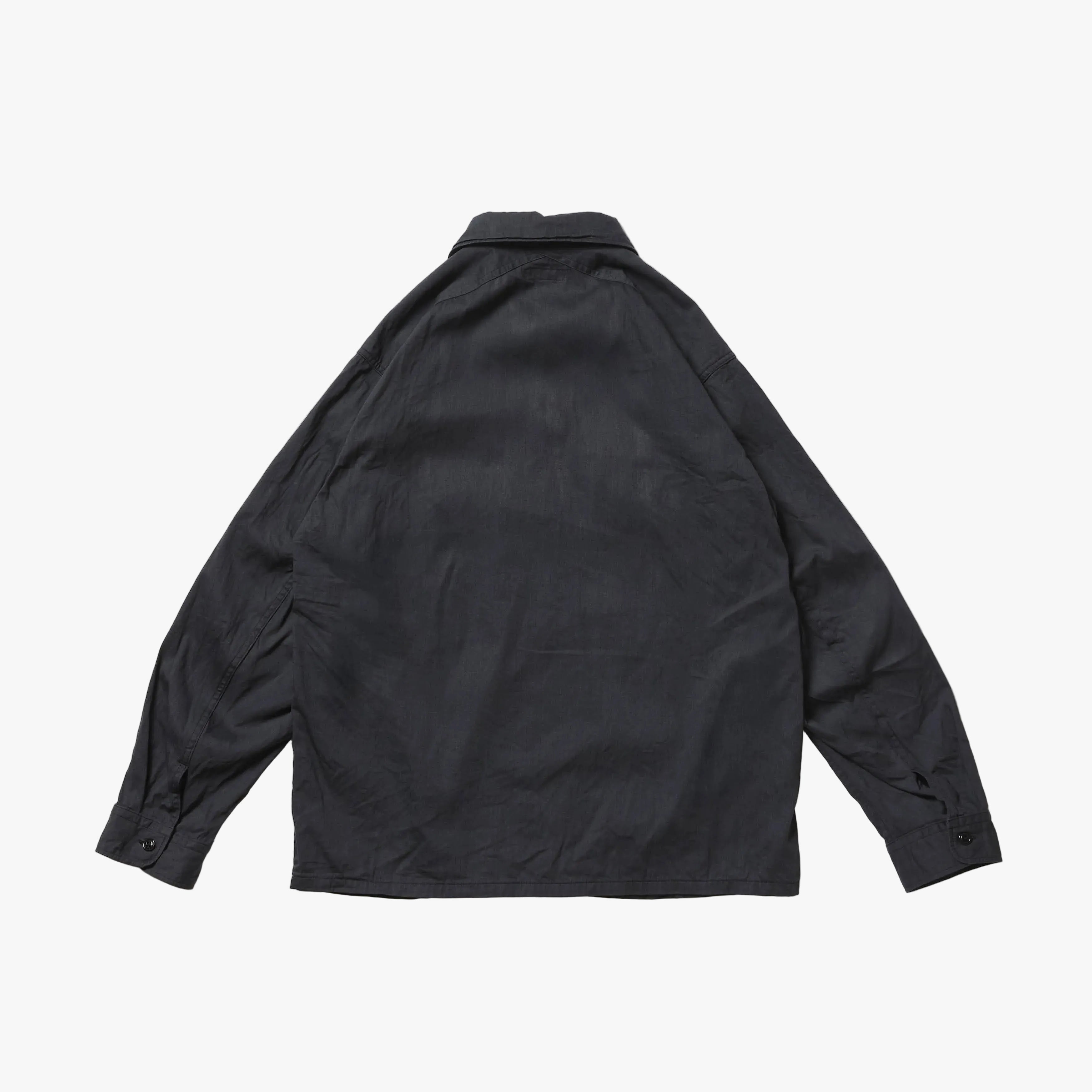A Vontade Field Shirt Jacket Fade Black Back View