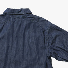 A Vontade Field Shirt Jacket Indigo Collar Detail