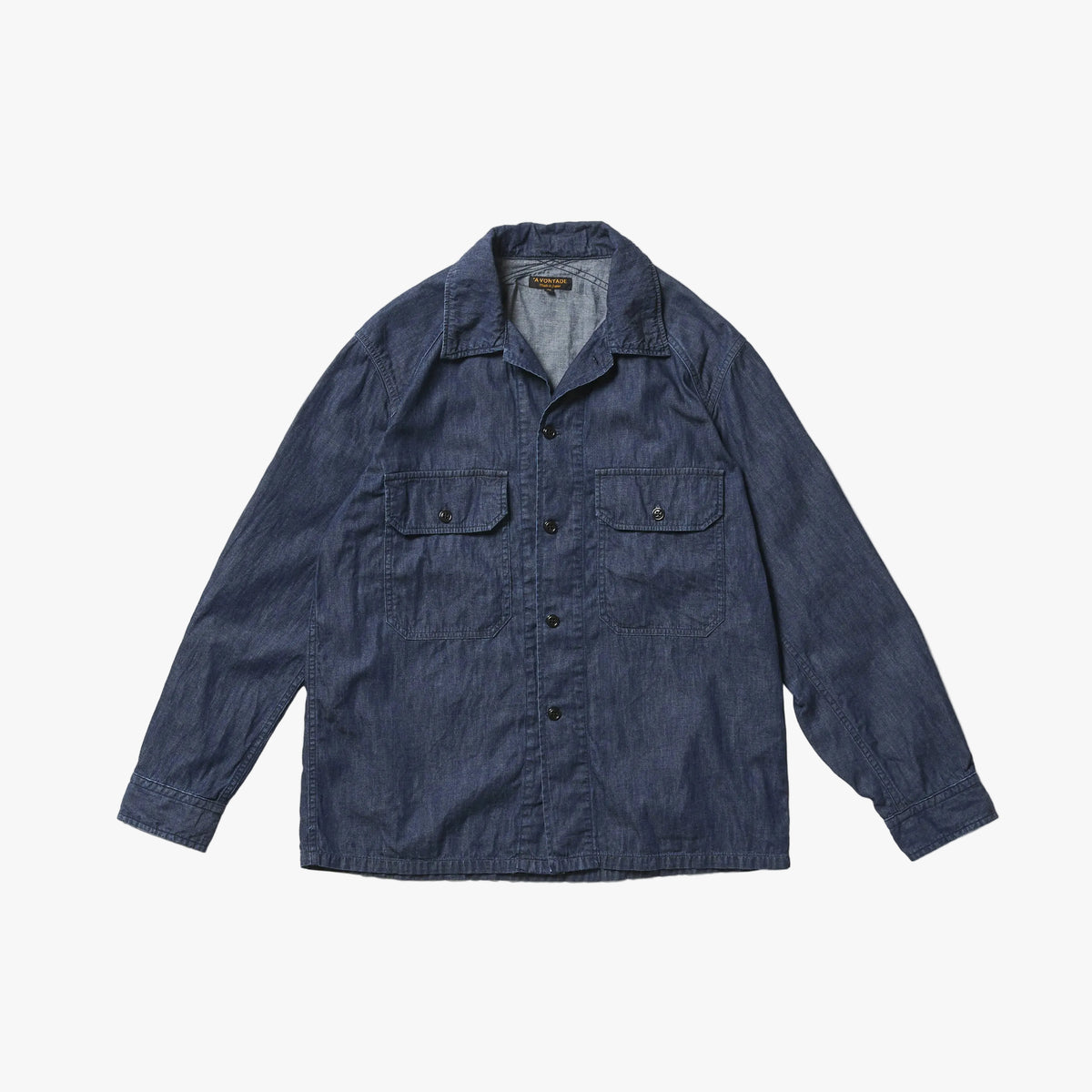 A Vontade Field Shirt Jacket Indigo Front View