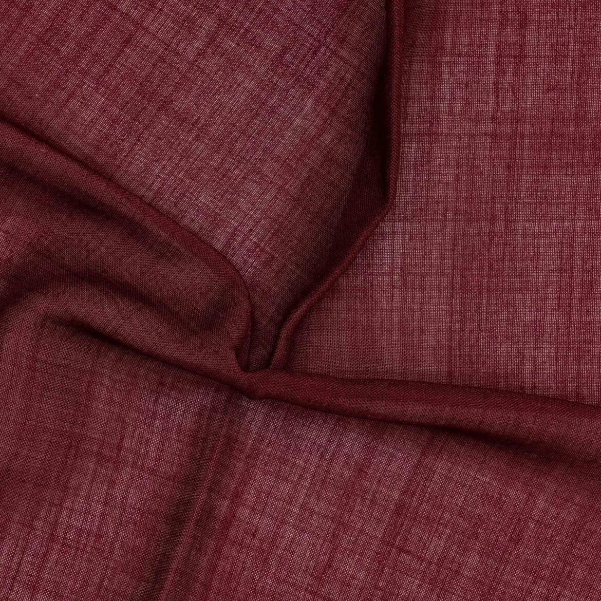 Close-up detail of the Adamley Pocket Square Burgundy