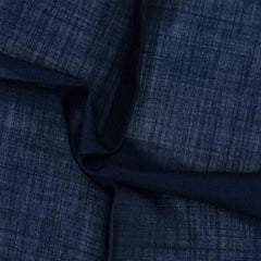 Close-up detail of the Adamley Pocket Square White Edge Navy