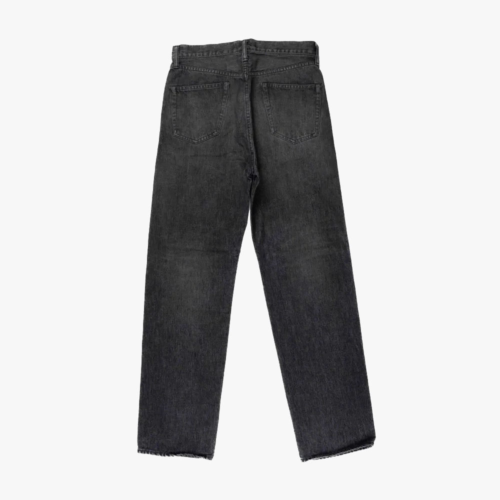 Back view of the Ark Madison Black Garment Wash Jeans highlighting the back pockets, yoke shape, and subtle fading.