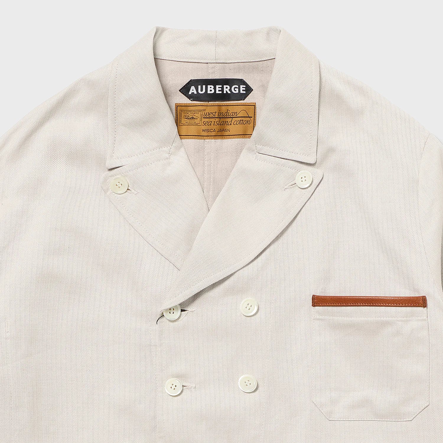Auberge Clement Jacket Creambeige Collar Detail