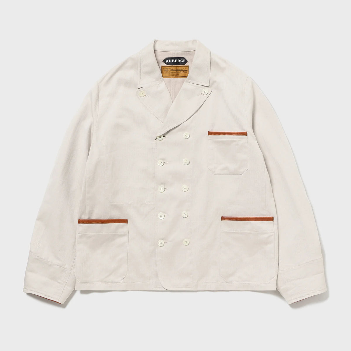 Auberge Clement Jacket Creambeige Front View