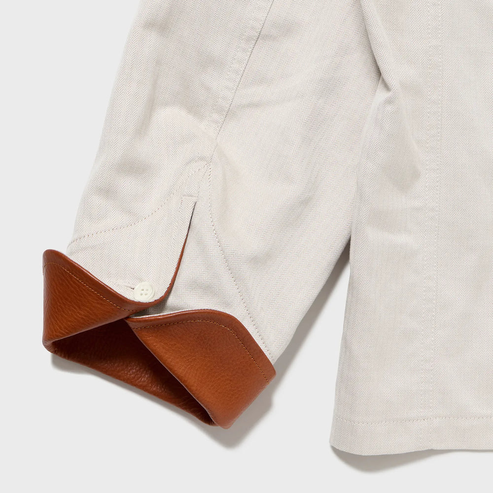 Auberge Clement Jacket Creambeige Sleeve Cuff Detail