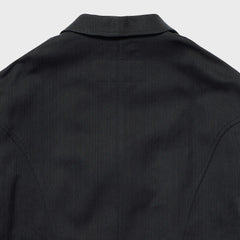 Auberge Clement Jacket Navy Charcoal Back View