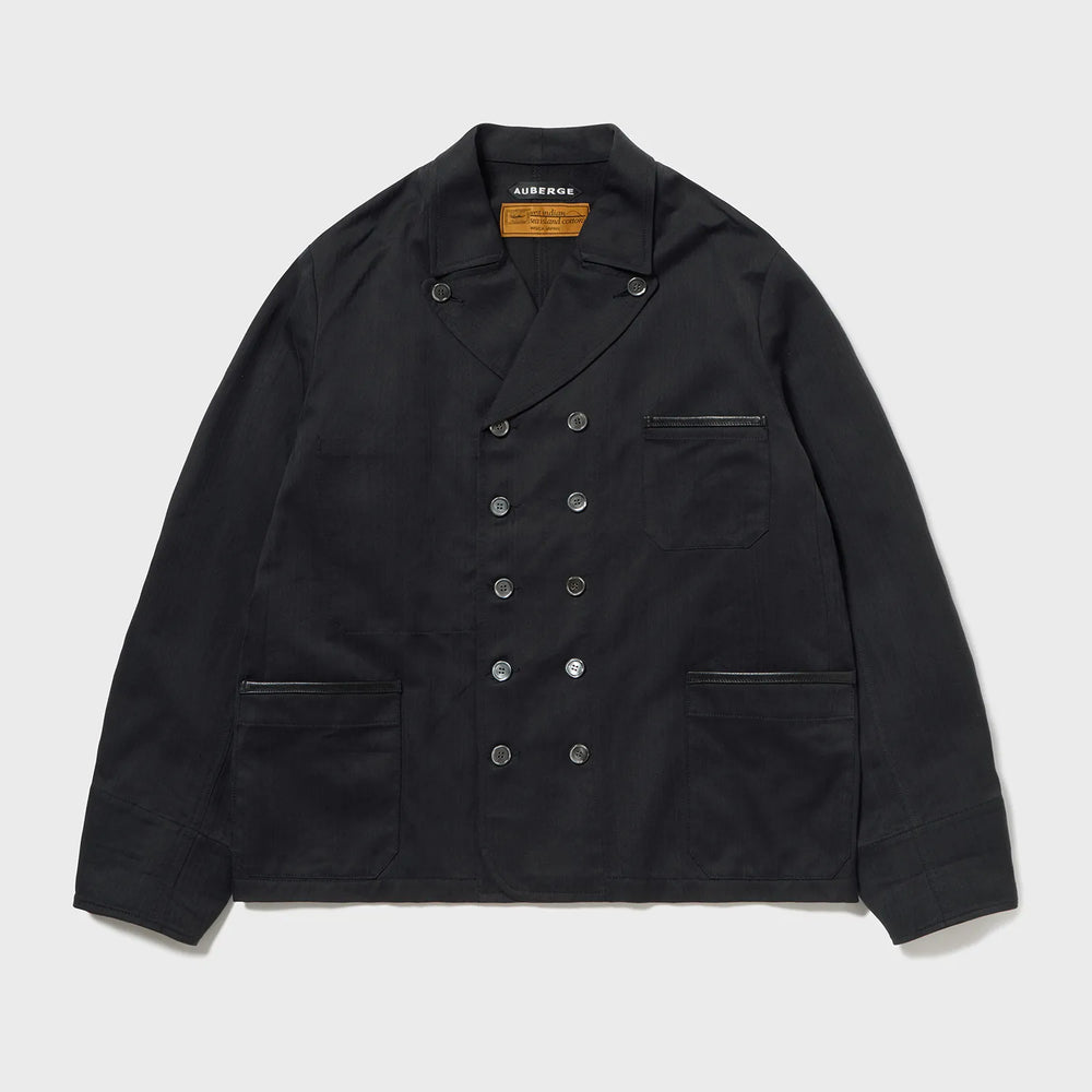 Auberge Clement Jacket Navy Charcoal Front View