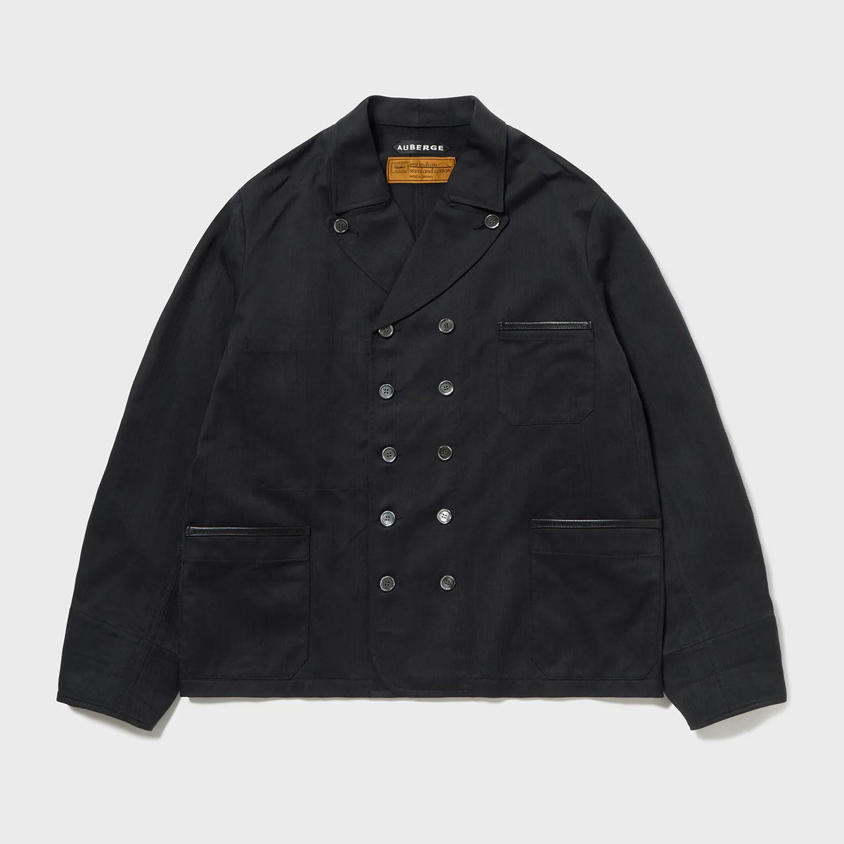 Auberge Clement Jacket Navy Charcoal Front View