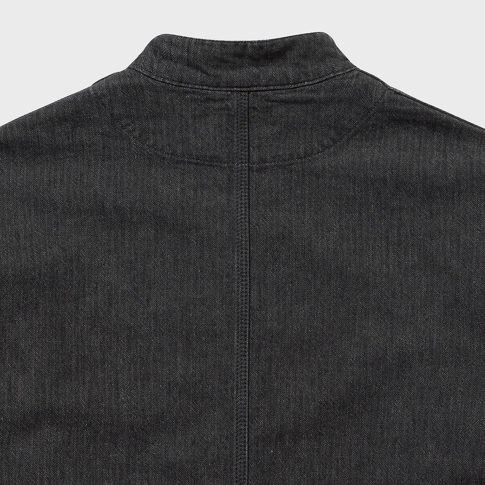 auberge dieter charcoal dark brown back silhouette detail