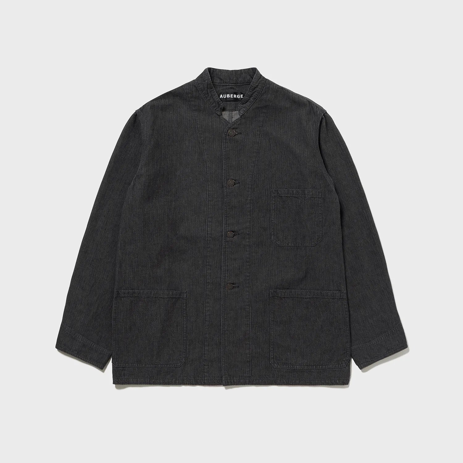 charcoal dark brown auberge dieter jacket front full view