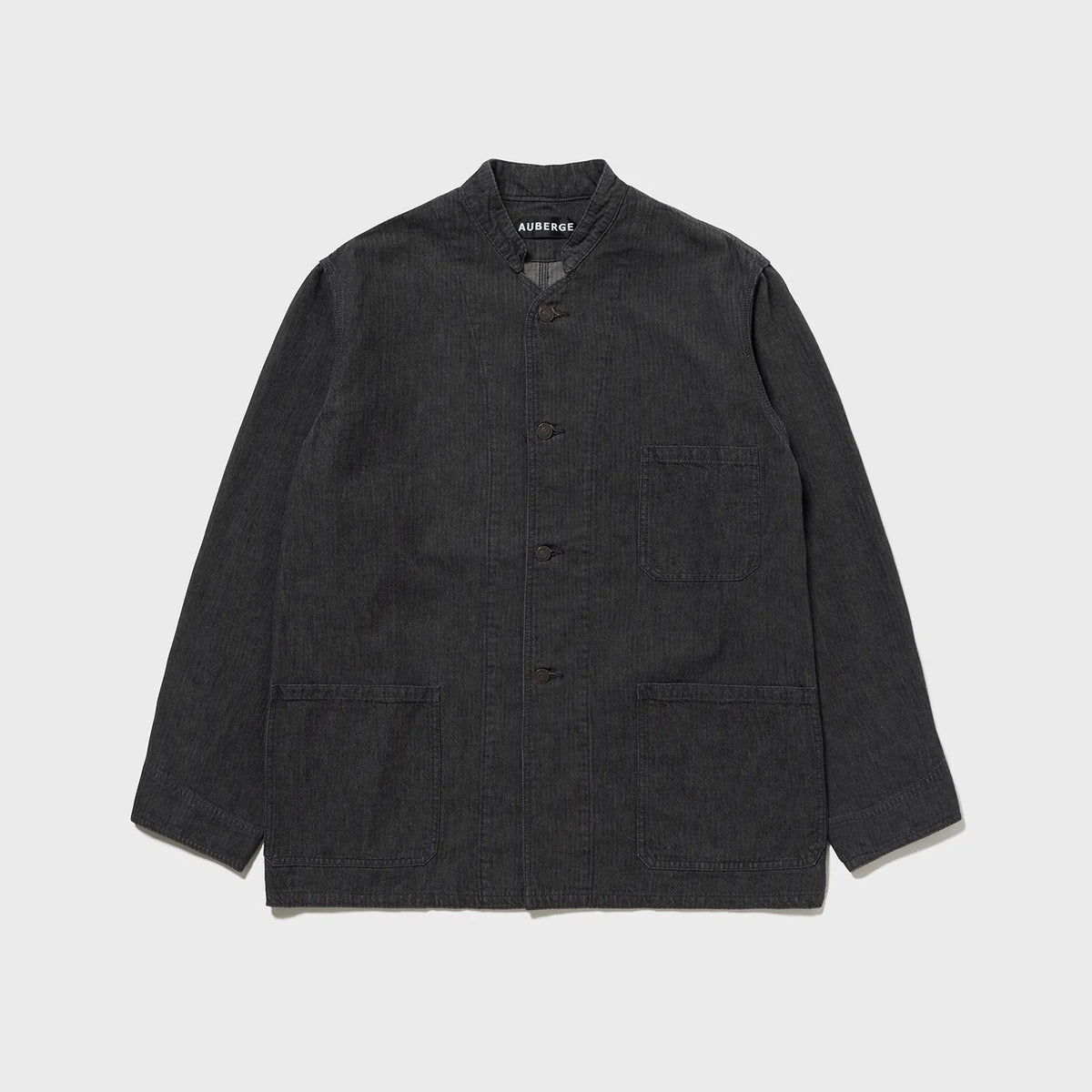 charcoal dark brown auberge dieter jacket front full view
