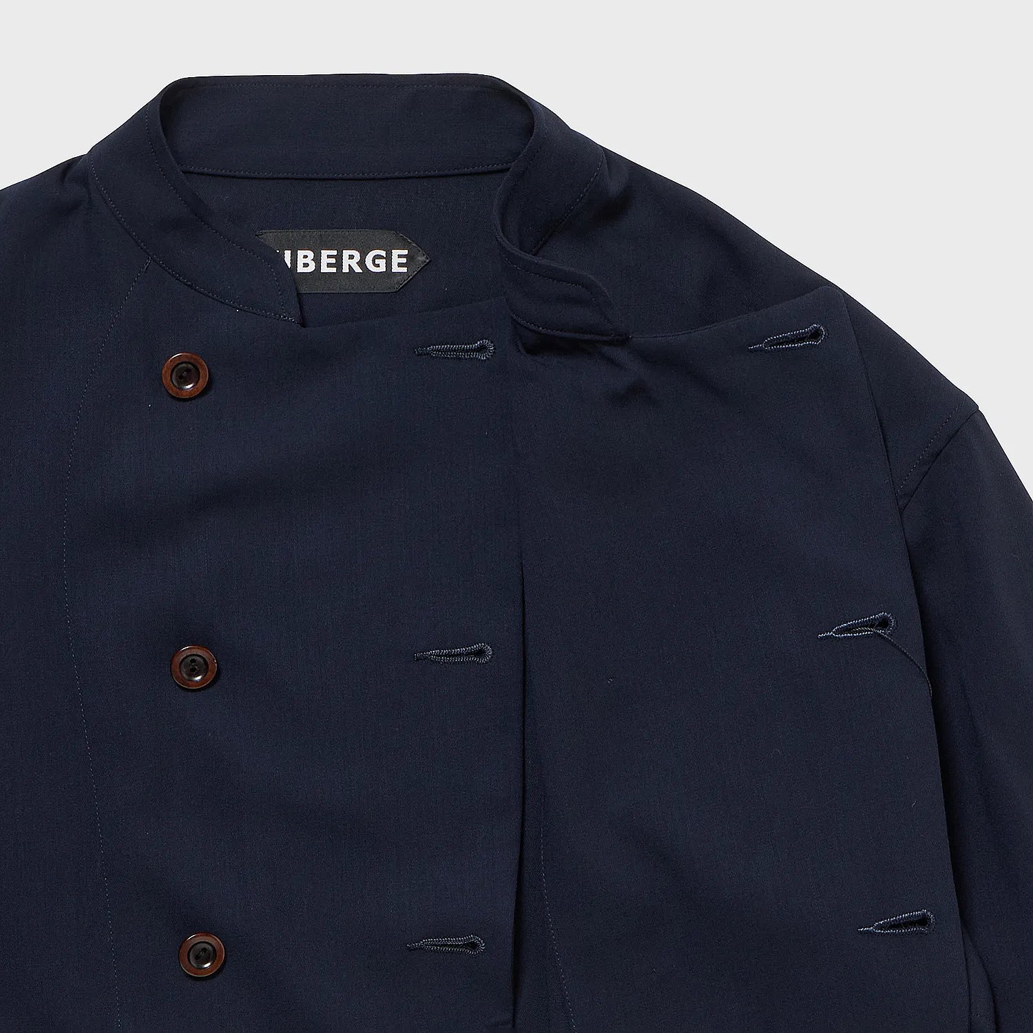 auberge gred jacket navy french bone button detail