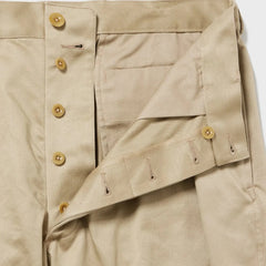 Auberge LATE52 Pants French Beige Pleat Detail