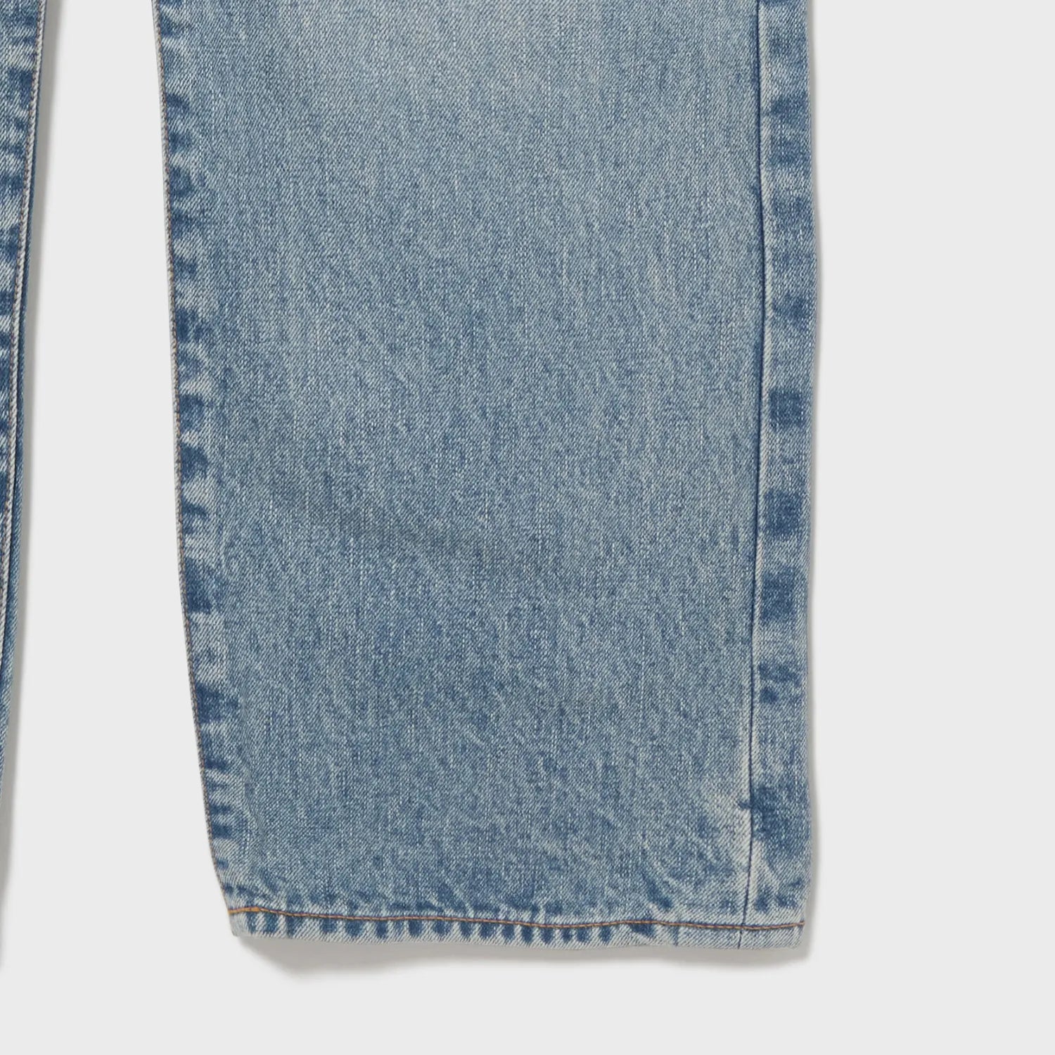 Auberge Marlon Denim Bleach Hem Detail Straight Leg Denim Jeans