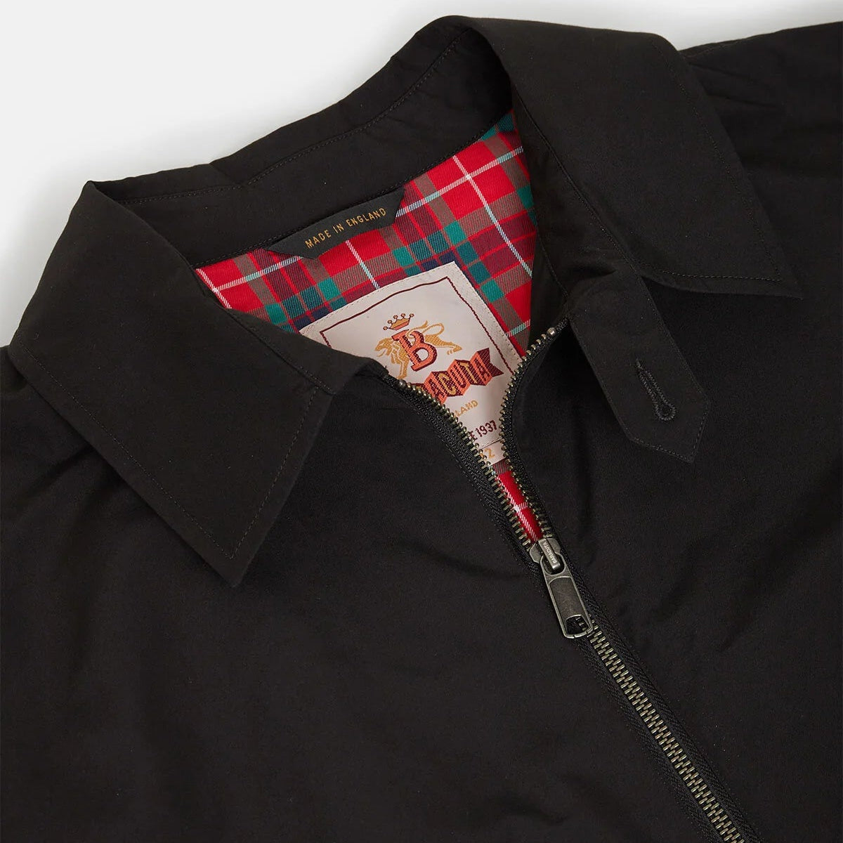Baracuta G18 Cloth Black Collar Detail