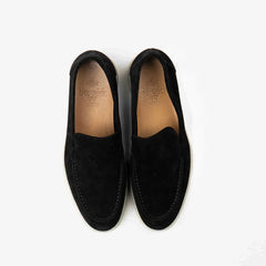 Berwick 5542 Flex Walk loafer in black leather, top view of pair.