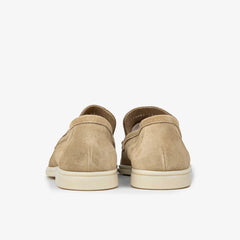 Berwick 5542 Flex Walk Loafer in Sughero tan leather, heel view.