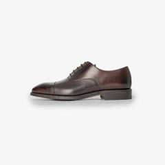 Berwick 5196 Oxford Captoe in Nomera Testa leather, side profile showing elegant lines and welt.