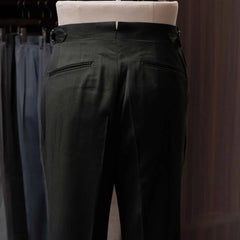 Calsa Nagasaki Trousers Covert Dark Green back view