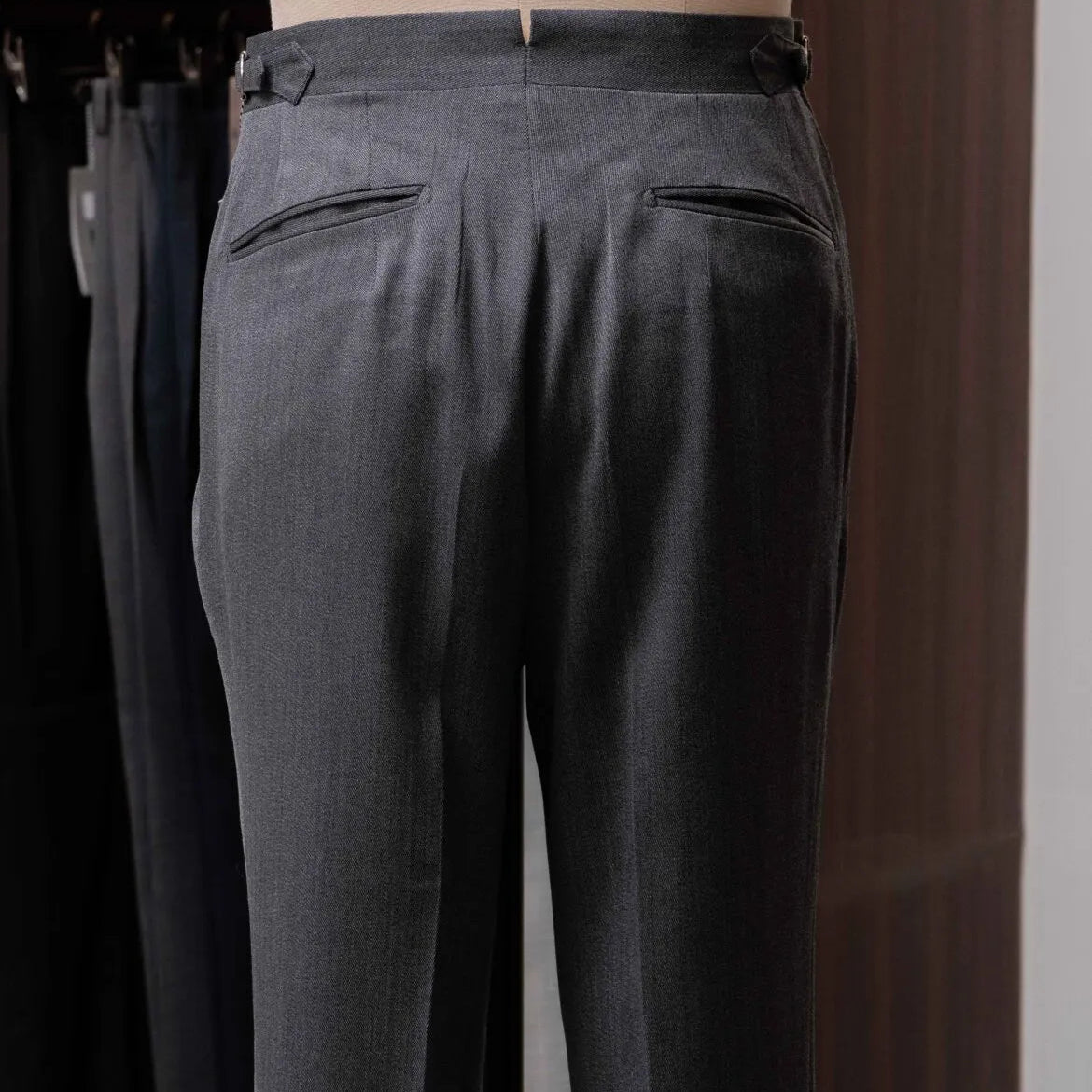Calsa Nagasaki Trousers Covert Grey back view