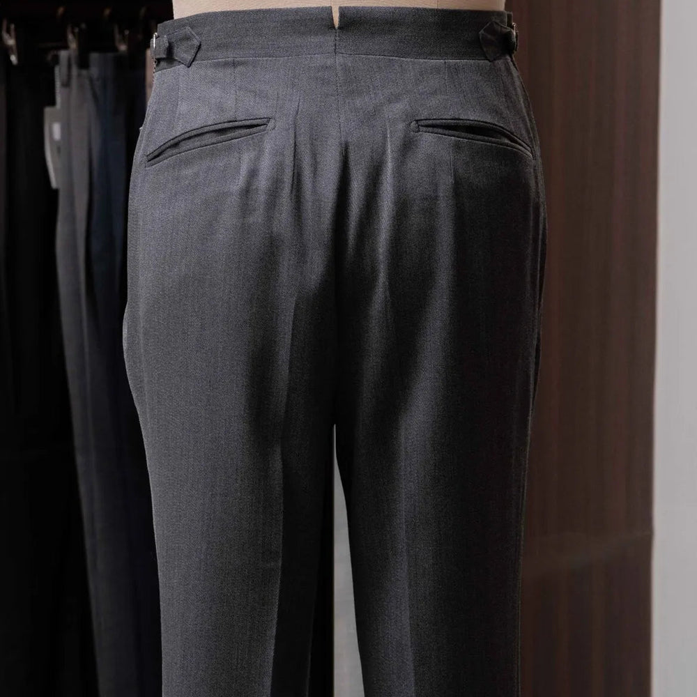 Calsa Nagasaki Trousers Covert Grey back view