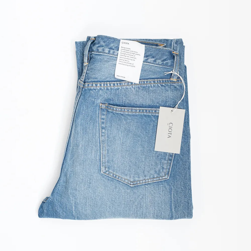 Ciota Denim For Refinement Dark Blue Damage Brand Label Detail