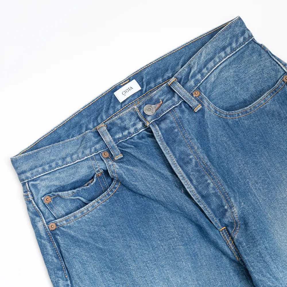 Ciota Denim For Refinement Dark Blue Damage Waist Detail