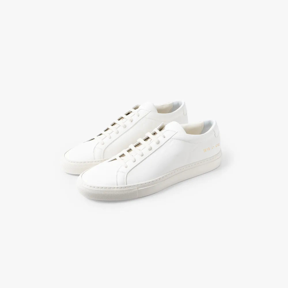 Common Projects Achilles Premium 2610 Off White 4102 Angled Pair View