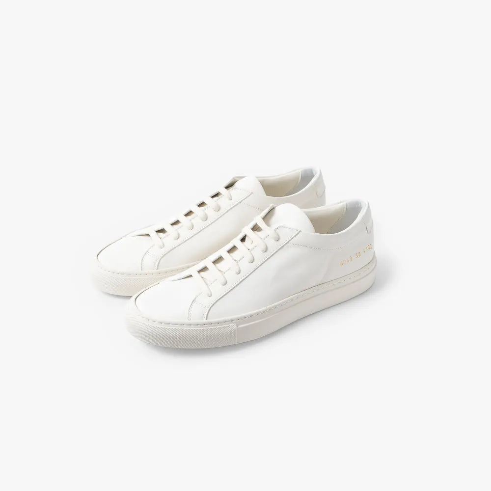 Common Projects Achilles Premium 6240 Off White 4102 Angled Pair View