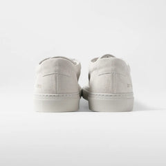 Common Projects Achilles Premium In Suede 2611 Light Gray 0573 Back View