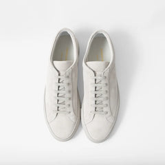 Common Projects Achilles Premium In Suede 2611 Light Gray 0573 Top View