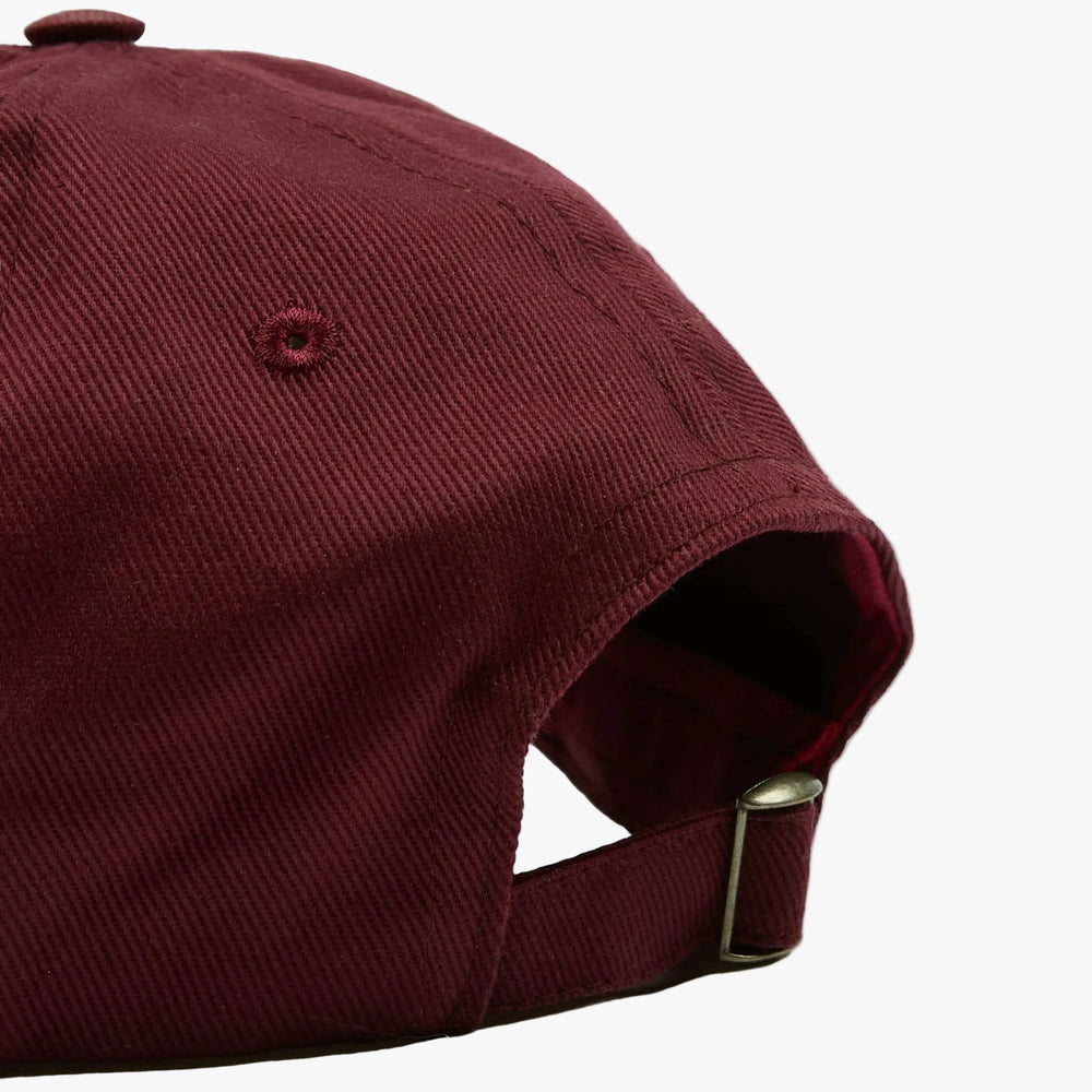 Drake’s ‘D Duck’ Cotton Twill Baseball Cap Burgundy Side Panel Detail