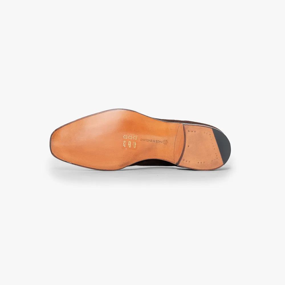 Edward Green Dover Mink Suede | Handsewn Split-Toe on 606 Last Edward Green Dover Mink Suede | Handsewn Split-Toe on 606 Last